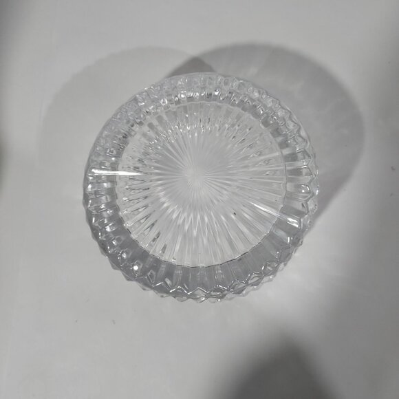 Oneida German Crystal Wine Bottle Decanter Coaster High Low Elegant Barware 1960 - Picture 8 of 11